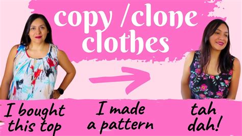 how to clone clothes|how to copy a dress pattern.